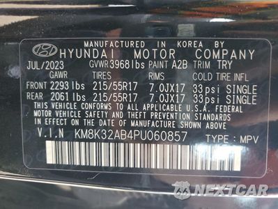 Zdjęcie 13 z 15 samochodu: 2023 HYUNDAI KONA SEL VIN:KM8K32AB4PU060857 - miniatura