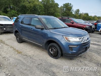 Czwarte zdjęcie samochodu z boku: 2019 FORD EXPLORER XLT VIN:1FM5K8D89KGA15018 - miniatura