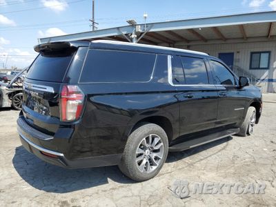 Trzecie zdjęcie samochodu z tyłu: 2021 CHEVROLET SUBURBAN C1500 LT VIN:1GNSCCKD8MR146950 - miniatura