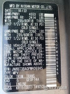 Zdjęcie 14 z 14 samochodu: 2023 NISSAN ROGUE SV VIN:JN8BT3BA0PW406945 - miniatura