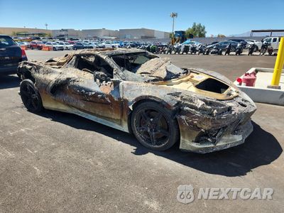 Czwarte zdjęcie samochodu z boku: 2022 CHEVROLET CORVETTE STINGRAY 1LT VIN:1G1YA3D41N5100657 - miniatura