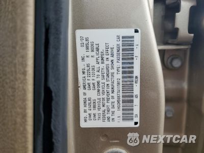 Zdjęcie 12 z 14 samochodu: 2007 HONDA ACCORD EX VIN:1HGCM56877A115812 - miniatura