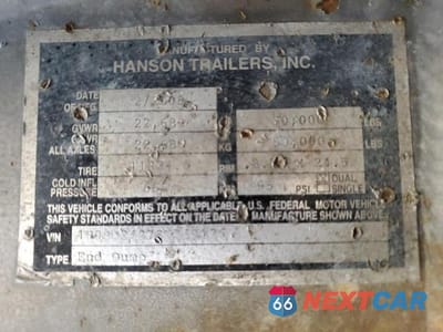 Zdjęcie 10 z 10 samochodu: 2006 HANSON TRAILERS VIN:1H9SD34278M348126 - miniatura