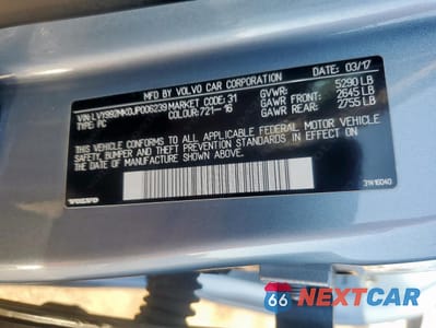 Zdjęcie 12 z 12 samochodu: 2018 VOLVO S90 T6 MOMENTUM VIN:LVY992MK0JP006239 - miniatura