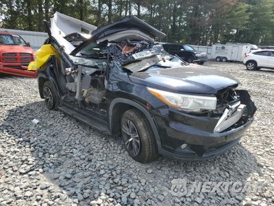 Czwarte zdjęcie samochodu z boku: 2016 TOYOTA HIGHLANDER XLE VIN:5TDJKRFH8GS225046 - miniatura
