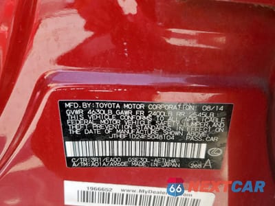 Zdjęcie 12 z 12 samochodu: 2015 LEXUS IS 250 VIN:JTHBF1D24F5048104 - miniatura