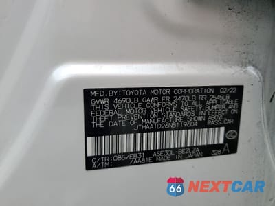 Zdjęcie 12 z 14 samochodu: 2022 LEXUS IS 300 VIN:JTHAA1D26N5119604 - miniatura