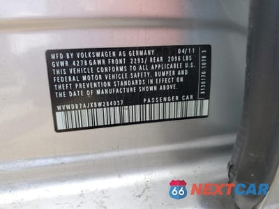 Zdjęcie 12 z 12 samochodu: 2011 VOLKSWAGEN GOLF VIN:WVWDB7AJXBW284037 - miniatura