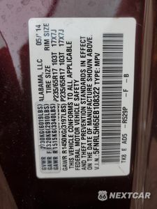 Zdjęcie 13 z 13 samochodu: 2014 HONDA ODYSSEY EXL VIN:5FNRL5H65EB108322 - miniatura