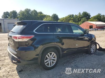 Trzecie zdjęcie samochodu z tyłu: 2016 TOYOTA HIGHLANDER LE VIN:5TDBKRFH9GS275104 - miniatura