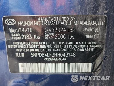 Zdjęcie 12 z 13 samochodu: 2017 HYUNDAI ELANTRA SE VIN:5NPD84LF3HH043148 - miniatura