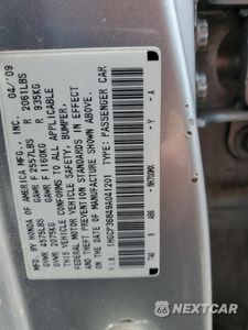 Zdjęcie 12 z 12 samochodu: 2009 HONDA ACCORD EXL VIN:1HGCP36849A041201 - miniatura