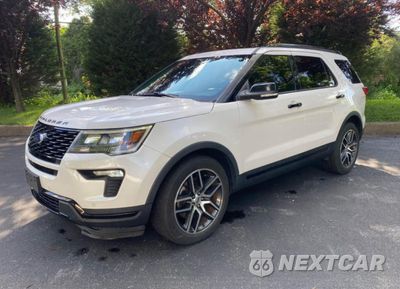 Drugie zdjęcie samochodu z przodu: 2019 FORD EXPLORER SPORT VIN:1FM5K8GT1KGB51949 - miniatura