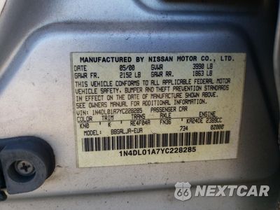 Zdjęcie 12 z 14 samochodu: 2000 NISSAN ALTIMA XE VIN:1N4DL01A7YC228285 - miniatura