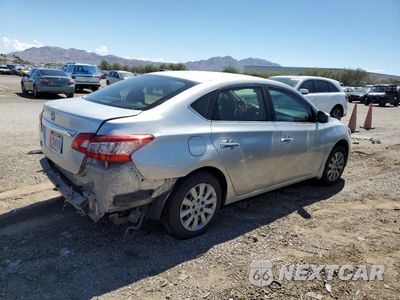 Trzecie zdjęcie samochodu z tyłu: 2014 NISSAN SENTRA S VIN:3N1AB7AP5EL685225 - miniatura