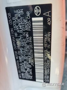 Zdjęcie 13 z 14 samochodu: 2008 TOYOTA YARIS VIN:JTDBT923781261496 - miniatura