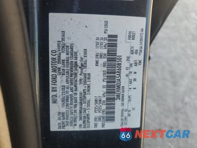 Zdjęcie 12 z 13 samochodu: 2010 MERCURY MILAN PREMIER VIN:3MEHM0JA5AR608501 - miniatura