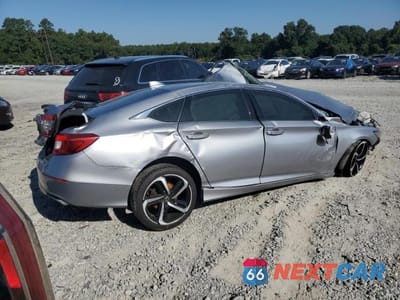 Trzecie zdjęcie samochodu z tyłu: 2019 HONDA ACCORD SPORT VIN:1HGCV1F34KA041736 - miniatura