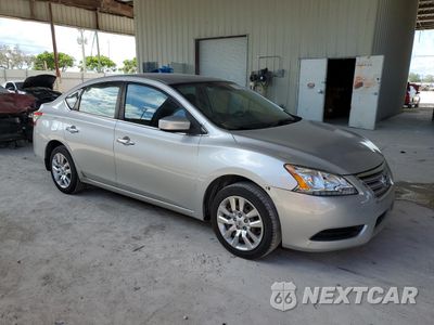 Czwarte zdjęcie samochodu z boku: 2014 NISSAN SENTRA S VIN:3N1AB7AP5EY318439 - miniatura