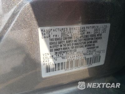 Zdjęcie 12 z 13 samochodu: 2015 NISSAN SENTRA S VIN:3N1AB7AP4FY351109 - miniatura