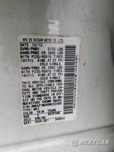Zdjęcie 13 z 15 samochodu: 2013 NISSAN MURANO S VIN:JN8AZ1MU0DW202048 - miniatura