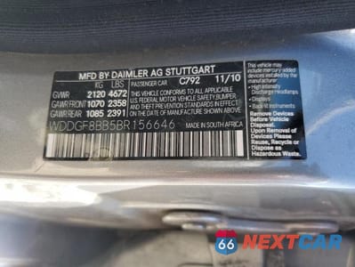 Zdjęcie 12 z 12 samochodu: 2011 MERCEDES-BENZ C 300 4MATIC VIN:WDDGF8BB5BR156646 - miniatura