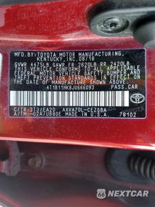 Zdjęcie 12 z 13 samochodu: 2018 TOYOTA CAMRY L VIN:4T1B11HK8JU666093 - miniatura