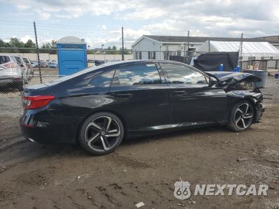 Trzecie zdjęcie samochodu z tyłu: 2019 HONDA ACCORD SPORT VIN:1HGCV1F37KA057932 - miniatura