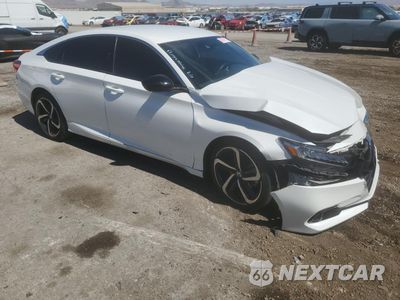 Czwarte zdjęcie samochodu z boku: 2021 HONDA ACCORD SPORT VIN:1HGCV1F3XMA045079 - miniatura