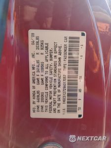 Zdjęcie 13 z 15 samochodu: 2009 HONDA ACCORD EX VIN:1HGCS12729A017057 - miniatura