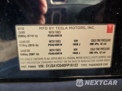 Zdjęcie 12 z 14 samochodu: 2013 TESLA MODEL S VIN:5YJSA1CG4DFP16122 - miniatura