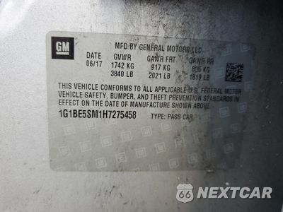 Zdjęcie 12 z 14 samochodu: 2017 CHEVROLET CRUZE LT VIN:1G1BE5SM1H7275458 - miniatura