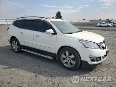 Czwarte zdjęcie samochodu z boku: 2014 CHEVROLET TRAVERSE LTZ VIN:1GNKVJKD6EJ133211 - miniatura