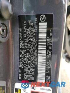 Zdjęcie 12 z 12 samochodu: 2022 LEXUS ES 350 F SPORT VIN:58AGZ1B11NU122435 - miniatura