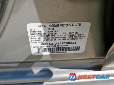 Zdjęcie 12 z 12 samochodu: 2004 INFINITI I35 VIN:JNKDA31A14T208964 - miniatura