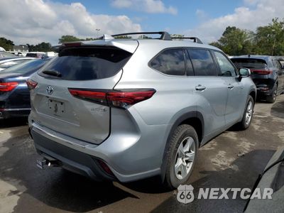 Trzecie zdjęcie samochodu z tyłu: 2021 TOYOTA HIGHLANDER HYBRID LE VIN:5TDBBRCH6MS514995 - miniatura