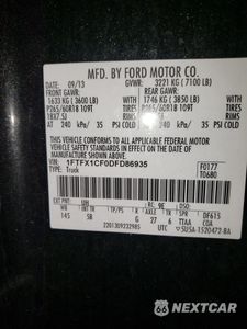 Zdjęcie 12 z 12 samochodu: 2013 FORD F150 SUPER CAB VIN:1FTFX1CF0DFD86935 - miniatura