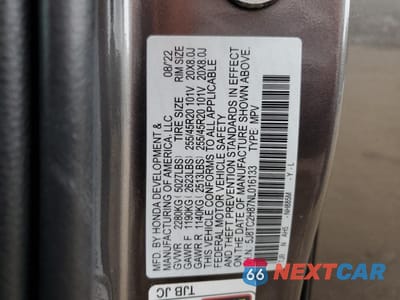 Zdjęcie 13 z 13 samochodu: 2022 ACURA RDX A-SPEC ADVANCE VIN:5J8TC2H87NL016133 - miniatura