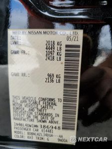 Zdjęcie 12 z 14 samochodu: 2021 NISSAN ALTIMA SV VIN:1N4BL4DW1MN386948 - miniatura
