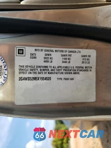 Zdjęcie 12 z 14 samochodu: 1999 BUICK CENTURY CUSTOM VIN:2G4WS52M5X1554520 - miniatura