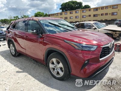 Czwarte zdjęcie samochodu z boku: 2022 TOYOTA HIGHLANDER L VIN:5TDZZRAH1NS135417 - miniatura