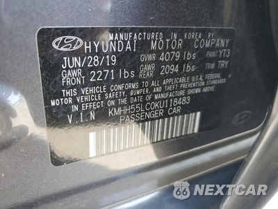 Zdjęcie 12 z 13 samochodu: 2019 HYUNDAI ELANTRA GT N LINE VIN:KMHH55LC0KU118483 - miniatura