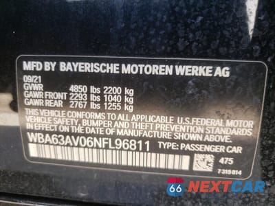 Zdjęcie 12 z 13 samochodu: 2022 BMW 430I GRAN COUPE VIN:WBA63AV06NFL96811 - miniatura