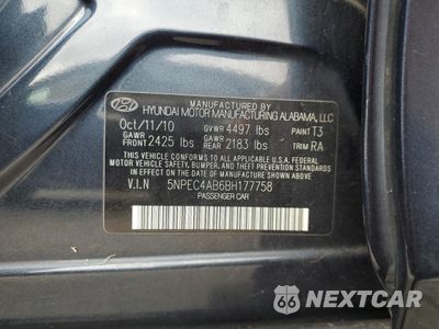 Zdjęcie 13 z 13 samochodu: 2011 HYUNDAI SONATA SE VIN:5NPEC4AB6BH177758 - miniatura