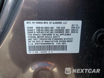 Zdjęcie 14 z 17 samochodu: 2019 HONDA PILOT ELITE VIN:5FNYF6H0XKB069193 - miniatura