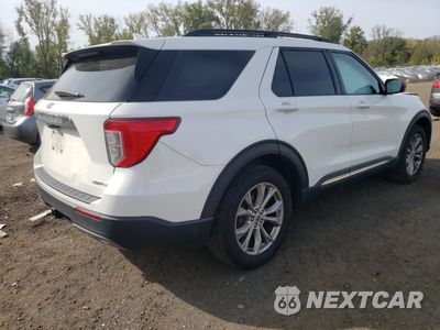 Trzecie zdjęcie samochodu z tyłu: 2021 FORD EXPLORER XLT VIN:1FMSK8DH8MGA00533 - miniatura
