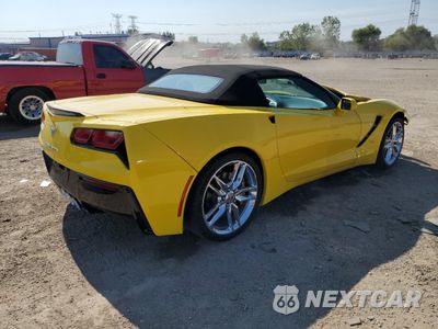 Trzecie zdjęcie samochodu z tyłu: 2019 CHEVROLET CORVETTE STINGRAY 3LT VIN:1G1YF3D75K5111314 - miniatura