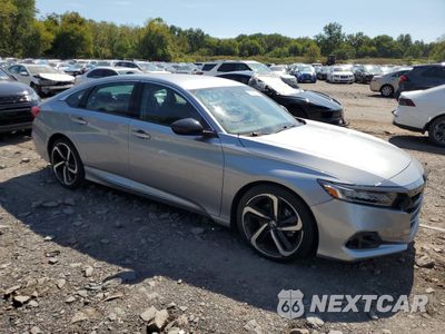 Czwarte zdjęcie samochodu z boku: 2022 HONDA ACCORD SPORT SE VIN:1HGCV1F43NA085479 - miniatura