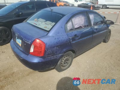 Trzecie zdjęcie samochodu z tyłu: 2007 HYUNDAI ACCENT GLS VIN:KMHCN46C37U100373 - miniatura