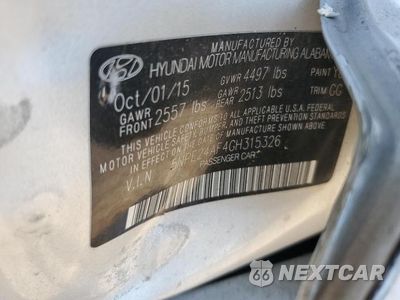Zdjęcie 12 z 12 samochodu: 2016 HYUNDAI SONATA SE VIN:5NPE24AF4GH315326 - miniatura